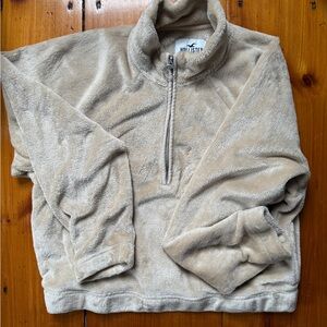 Super Soft Cropped Fleece Half Zip